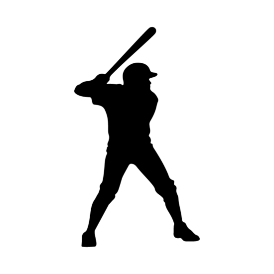 Baseball Player Silhouette dxf File - Cnc File