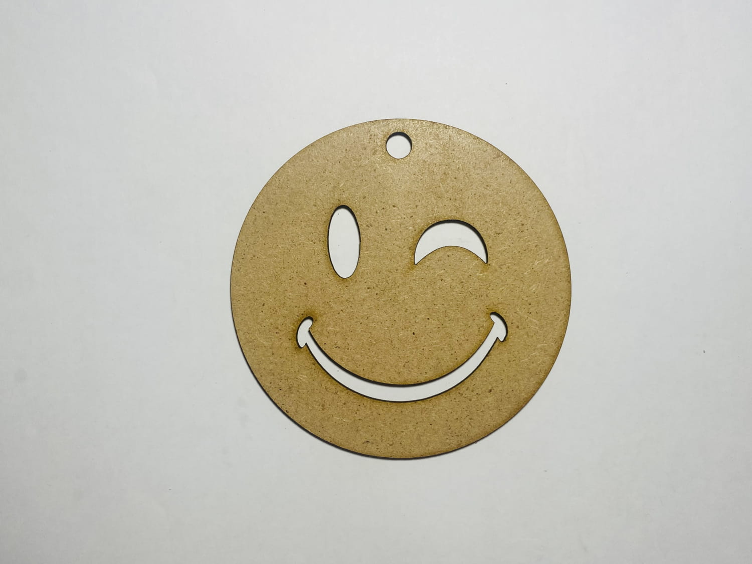 Laser Cut Unfinished Wood Smiley Cutout Craft Free Vector