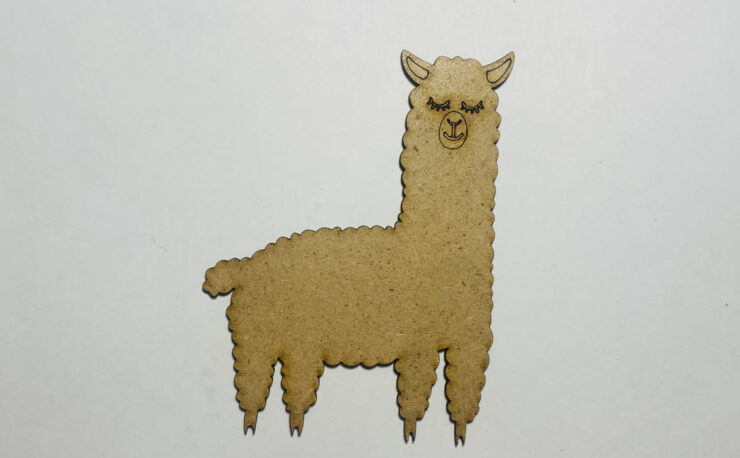 Laser Cut Llama Cutout Unfinished Wood Alpaca Shape Free Vector
