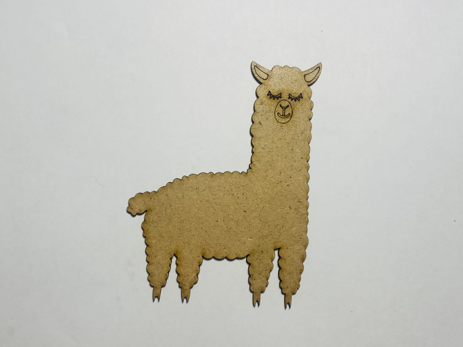Laser Cut Llama Cutout Unfinished Wood Alpaca Shape Free Vector