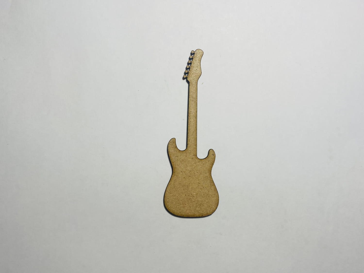 Laser Cut Electric Guitar Shape Wood Craft Cutout Free Vector
