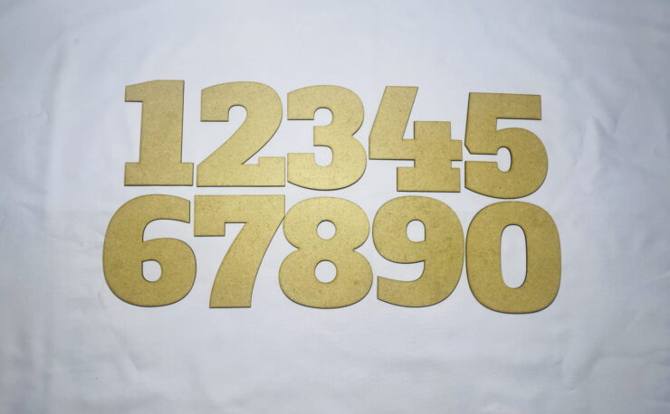 Laser Cut Wood Numbers Cutout Number 0-9 Shapes Free Vector