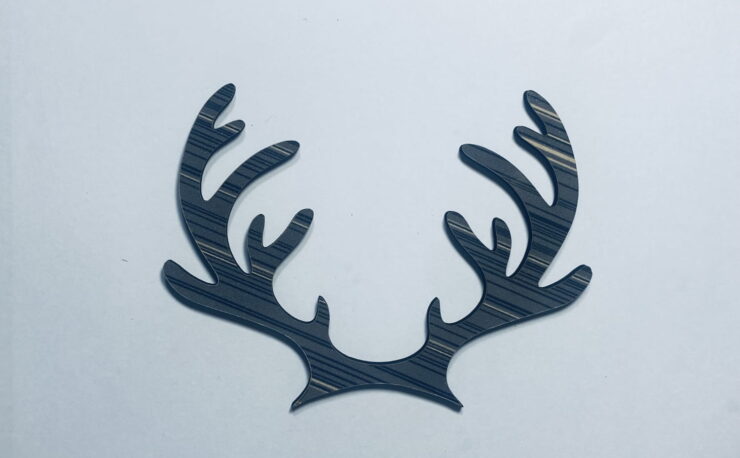 Laser Cut Wooden Reindeer Antlers Cutout Wood Reindeer Antlers Shape Free Vector