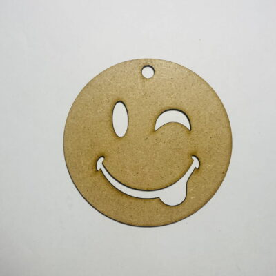 Laser Cut Smiley Face Wood Blank Cutout Free Vector