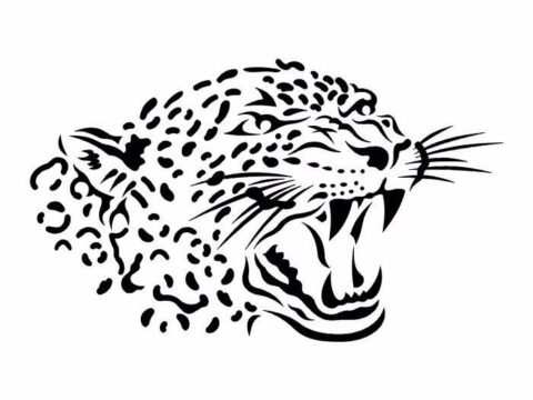 Leopard Stencil PDF File