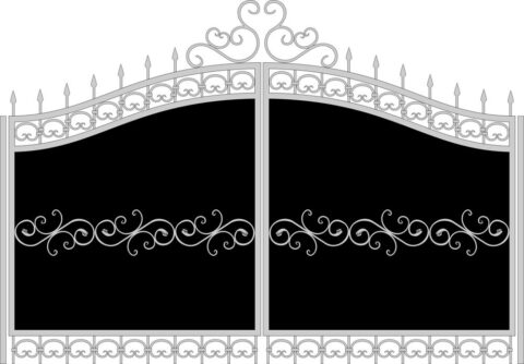 Forged gates sketch vector Free Vector