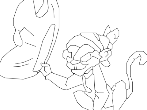 Pirate Monkey dxf File