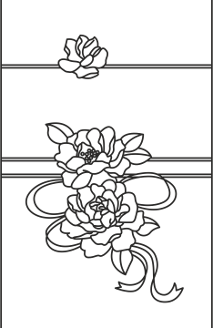 Wardrobe Door with Floral Design Free Vector