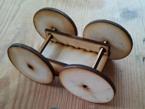 Simple Laser Cut Cart SVG File