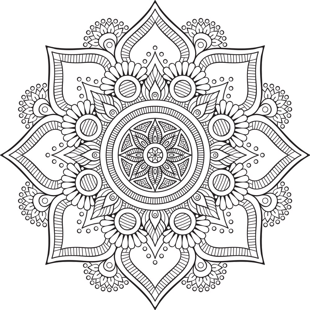 Mandala Floral Design Free Vector