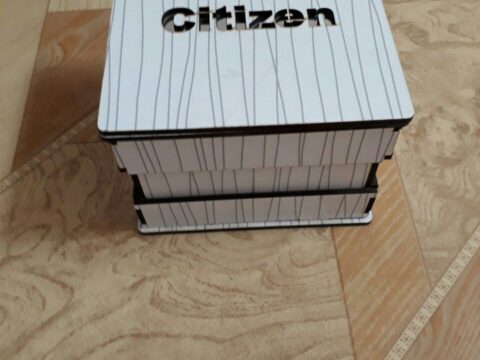 Laser Cut Wooden Watch Box Free Vector