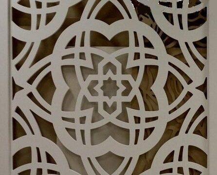 Floral Pattern Laser Cut CNC Router Template SVG File