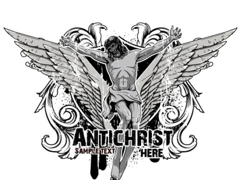 Dark Gothic Tshirt Design Vector Free Vector