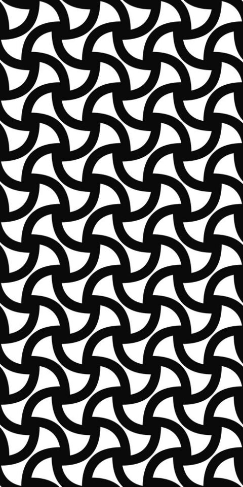 Monochrome seamless curved shape pattern dxf File