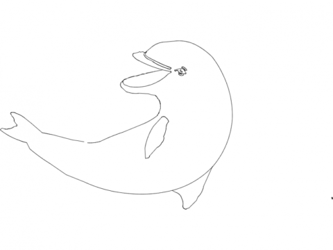 Golfinho (Dolphin) dxf File