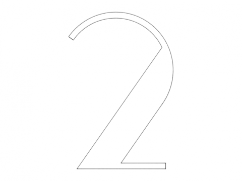 2 Number dxf File