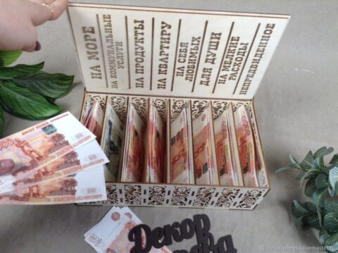 Laser Cut Home Budget Bank Saving Box 4mm Free Vector