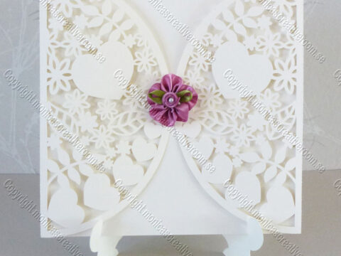 Gate Fold Card Laser Cutting Template DXF File