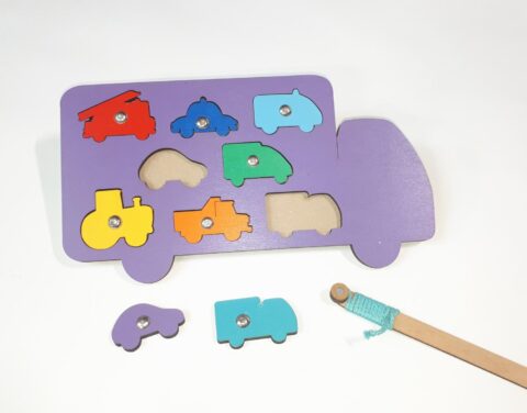 Laser Cut Vehicles Shapes Puzzle Wooden Peg Puzzles For Toddlers Free Vector