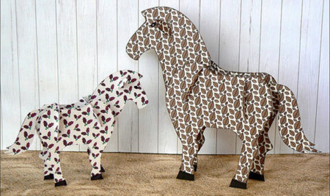 Horse 3d Puzzle Free Vector