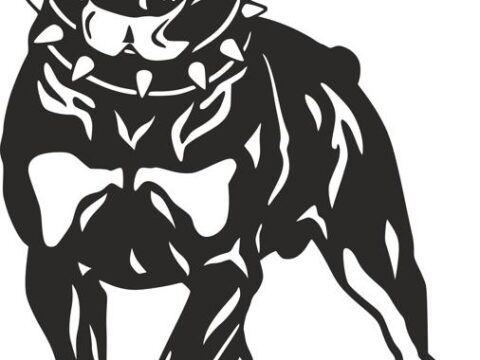Dog Rottweiler Breed vector art dxf File