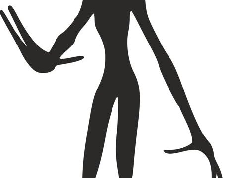 Silhouette Aliens Monster Creature dxf File