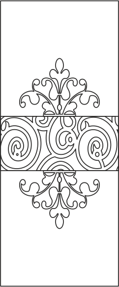 Floral Door Design Vector Free Vector