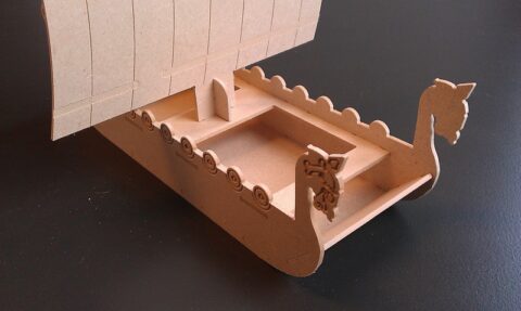 Viking Boat dxf File