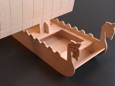 Viking Boat dxf File