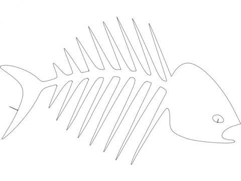 Fish Bones dxf File