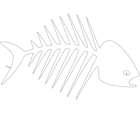 Fish Bones dxf File