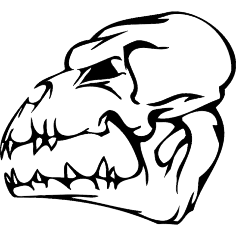 Skull 003 dxf File