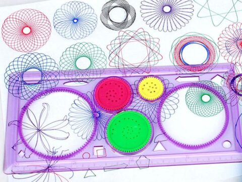 Spirograph Geometric Ruler Drafting Tools Free Vector