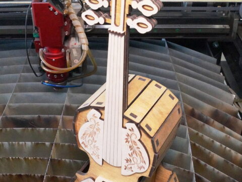 Laser Cut Violin DXF File