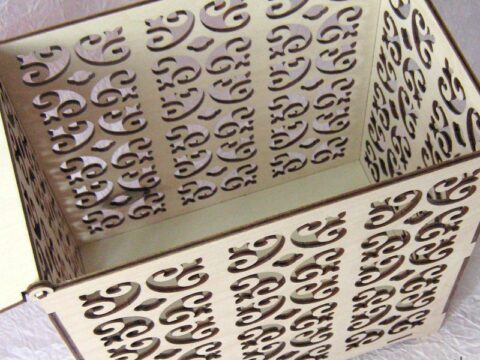 Wedding Box Laser Cut Free Vector