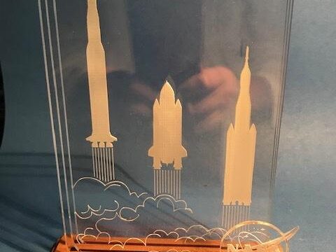 Laser Cut Rocket Coasters Template SVG File