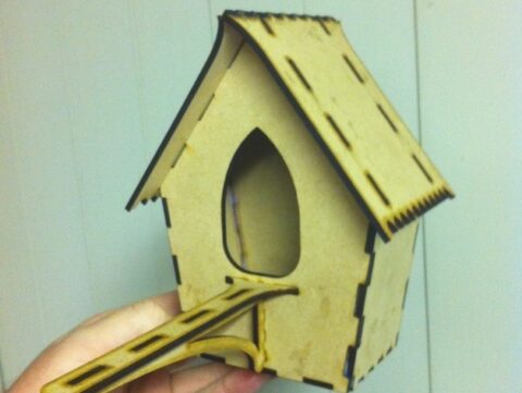 Bird House Laser Cut Free Vector