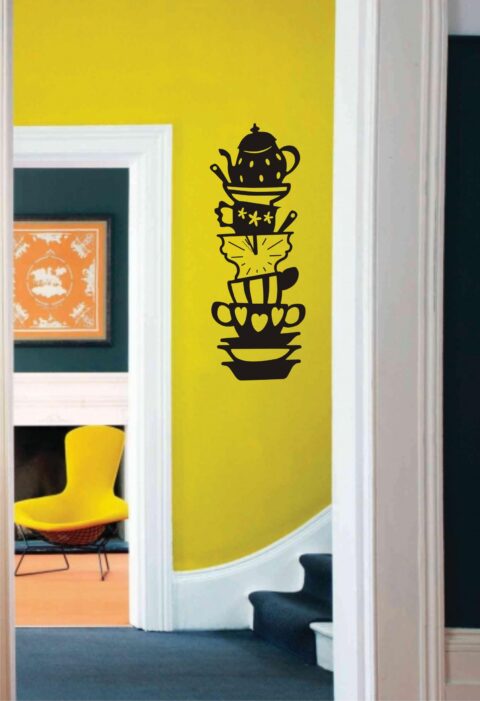 Laser Cut Wall Clock for Kitchen Template Free Vector