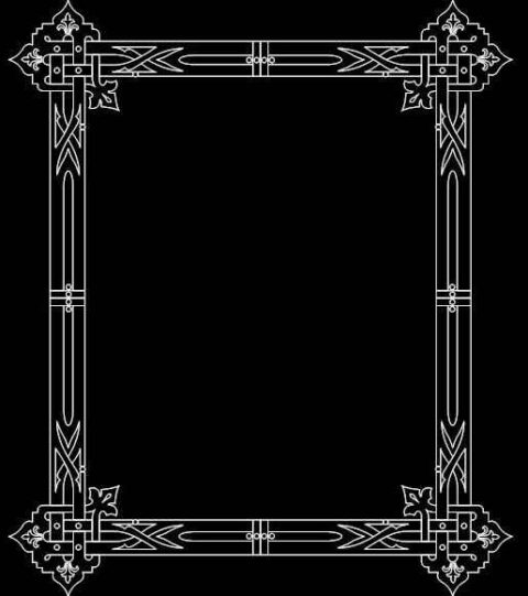 Mirror Frame 0472 dxf File