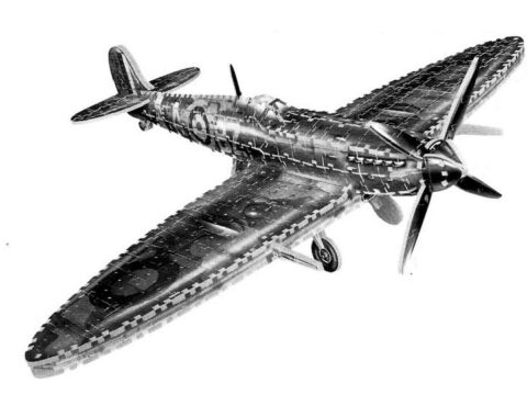 Supermarine Spitfire 3D Puzzle PDF File