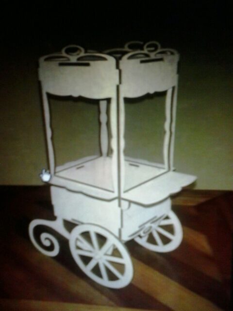 Candy Bar Cart CNC Plans Free Vector