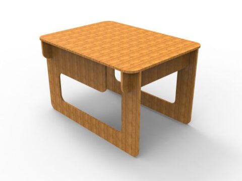 Simple Table Laser Cutting Free Vector