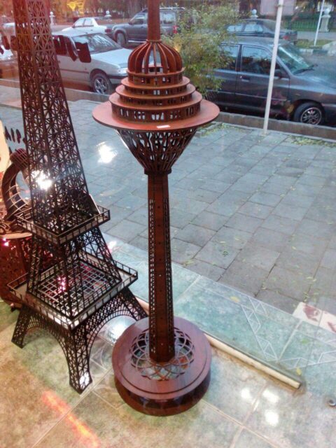 Laser Cut Milad Tower Free Vector