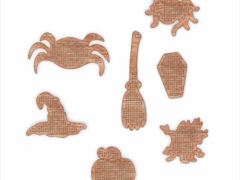 Laser Cut Wooden Base For Bead Embroidery Free Vector