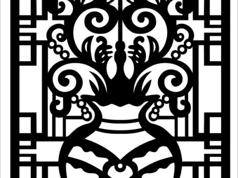 Decorative Screen Laser Cutting Pattern SVG File