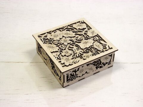 Caixa Flores Sue May dxf File