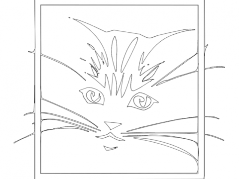 Gato 2(Cat) dxf File