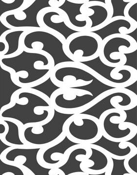 Wood carving cutout pattern Free Vector
