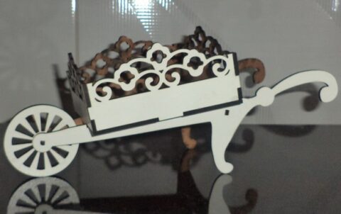 Cart 3D Puzzle Wooden Free Vector