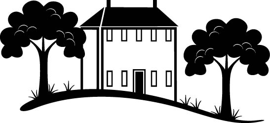 Building Surrounded by Trees Free Vector